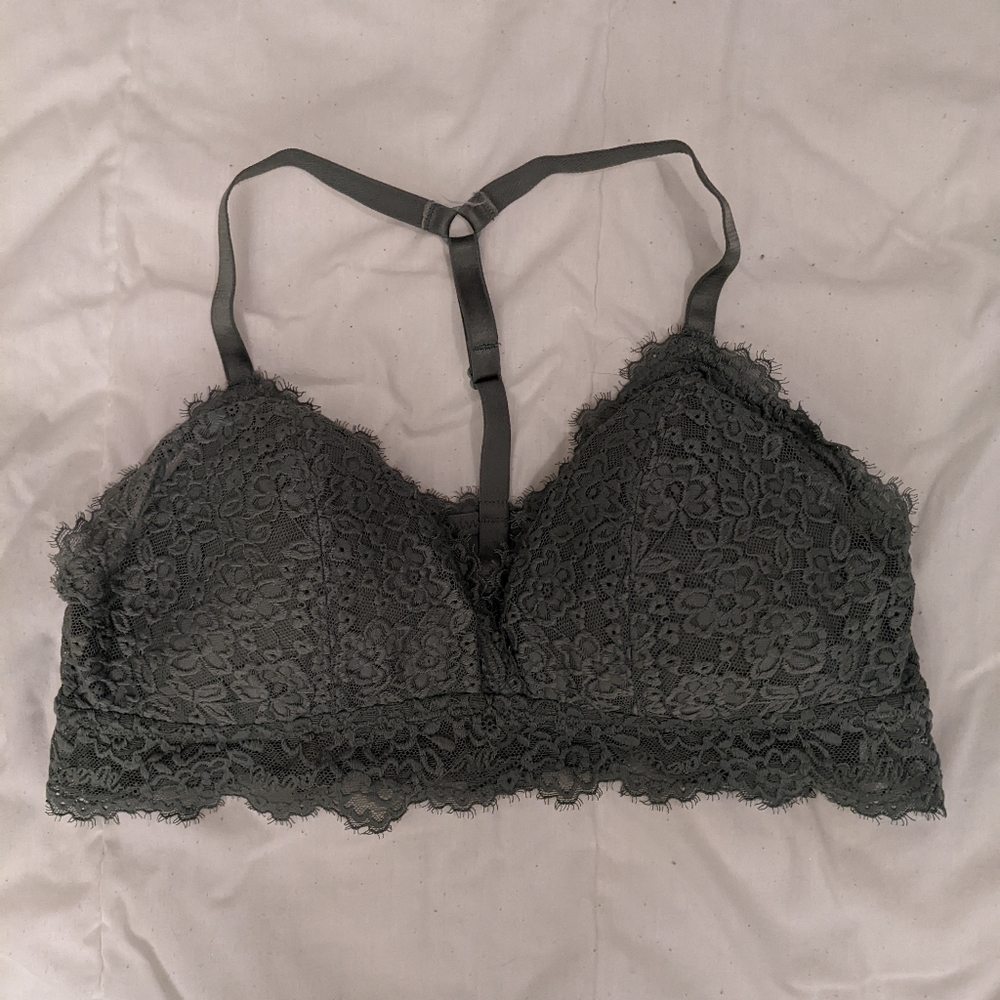 2/$30 Aerie sage green lace bralette MD (34d)